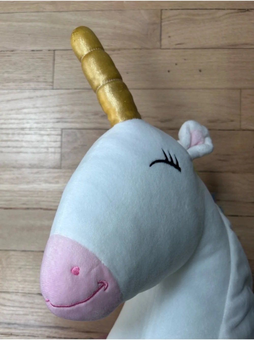 Unicorn Seat Belt Pillow designed for Travel. Sleeping/Resting During Car Rides